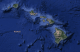 Satellite view of the Hawaiian Islands