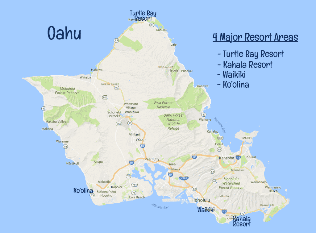 HONOLULU HOTEL MAP - Best Areas, Neighborhoods, & Places to Stay