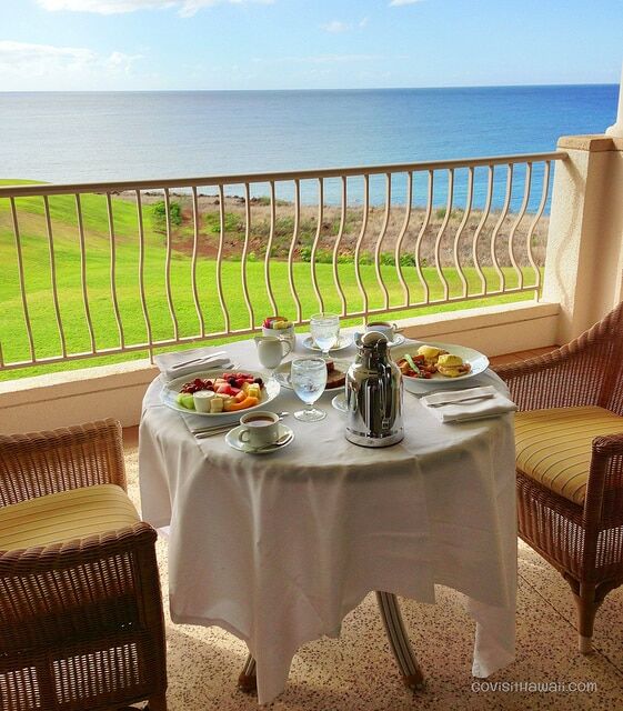 room service for breakfast