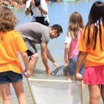 A hunu released into the ocean