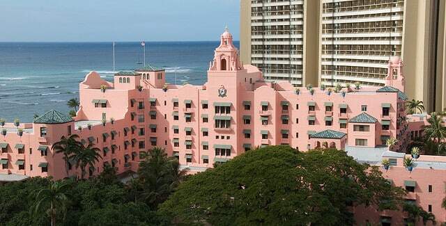 Royal Hawaiian hotel is known as the Pink Lady of Waikiki Beach
