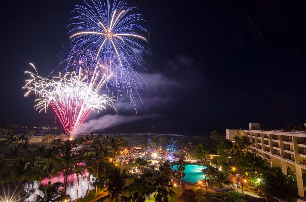 Hawaii Big Island New Year's Eve Fireworks & Celebrations 2017/2018