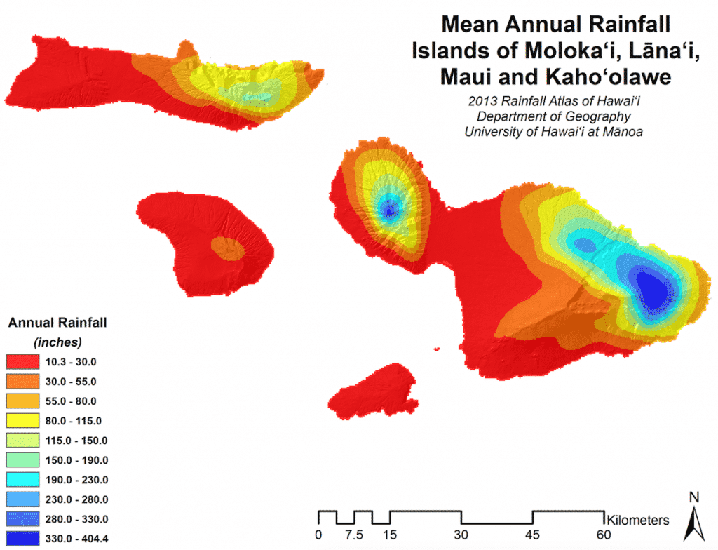 Maui Annual Weather Chart